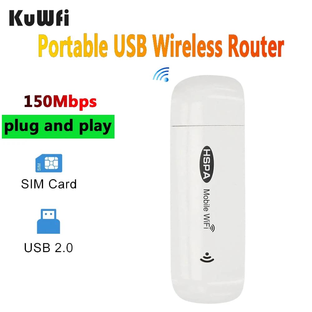 KuWfi 3G 150Mbps ޴ USB  ,  ֽ SIM ī,   ޴  , ڵ 繫 